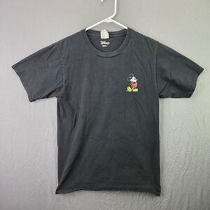 Disney Mickey Mouse T-Shirt Mens Small Black Good Port & Company Graphic Tee